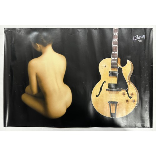 459 - Four Gibson associated posters to include a 2004 Pete Townshend 'Smashing Acoustic Sound' poster, a ... 