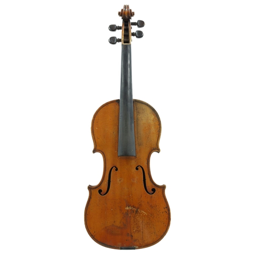 107 - Late 19th century violin labelled Ch.J.B. Collin-Mezin, Luthier á Paris, Rue du Faubg Poissoniere, n... 