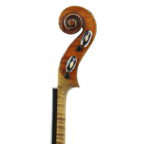107 - Late 19th century violin labelled Ch.J.B. Collin-Mezin, Luthier á Paris, Rue du Faubg Poissoniere, n... 