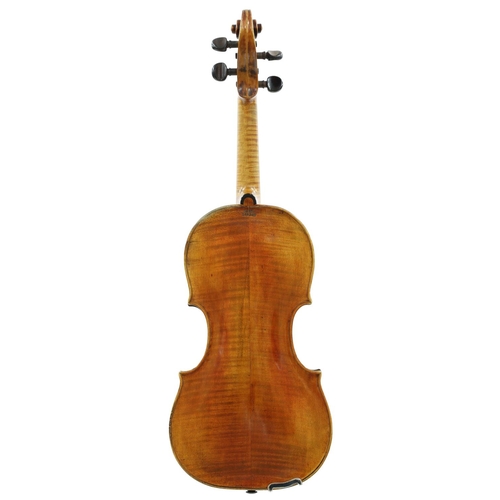 109 - Violin attributed to Richard Duke II circa 1800, stamped Duke, London below the button, the two piec... 