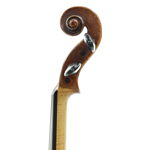 111 - Late 18th century German violin, labelled ....Hochfurftlicher, Hoflauten und Geigenmacher in...Anno ... 