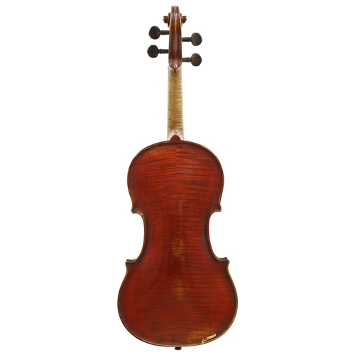 113 - French violin by Louis Collenot circa 1920, labelled Domenico Montagnana..., the two piece back of m... 