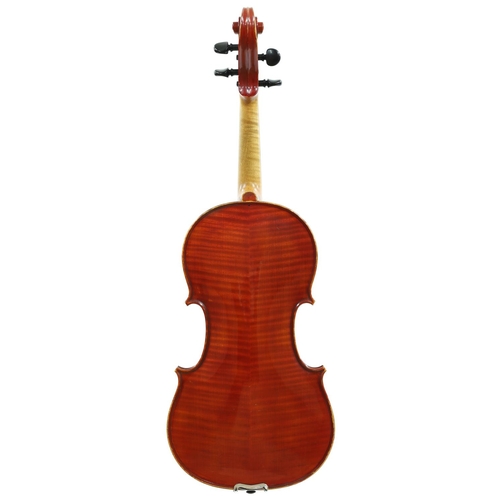 114 - Violin with accompanying certificate stating as by Antonius Celestinius, Fecit in Genua Anno 1961, t... 