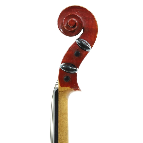 114 - Violin with accompanying certificate stating as by Antonius Celestinius, Fecit in Genua Anno 1961, t... 