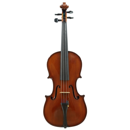 121 - Italian violin by and labelled Romedio Muncher, di Cremona fece anno 1929, and signed on the label, ... 