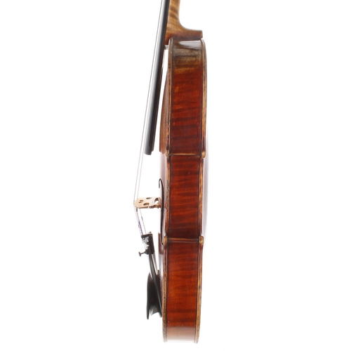 65 - French violin by and labelled N.F. Vuillaume, Luthier du Conservatoire Royal de Musique, Bruxelles, ... 