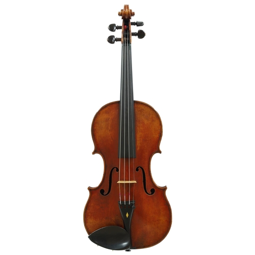 66 - French violin by and labelled Jean Baptiste Vuillaume á Paris, Rue Croix des Petits Champs, the one ... 
