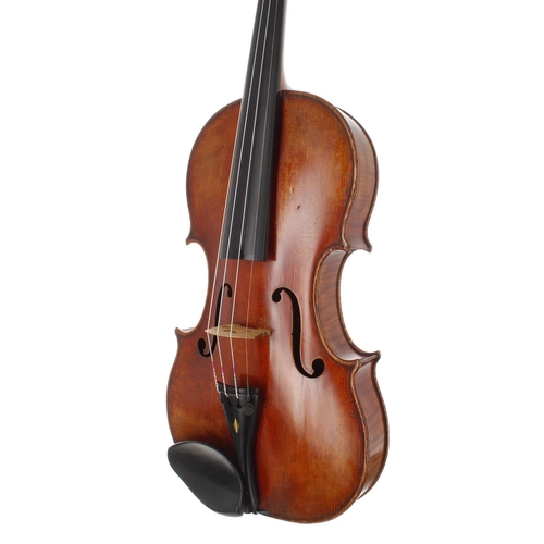 66 - French violin by and labelled Jean Baptiste Vuillaume á Paris, Rue Croix des Petits Champs, the one ... 