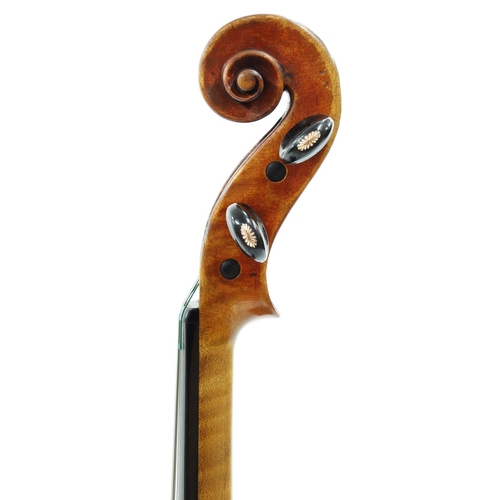 66 - French violin by and labelled Jean Baptiste Vuillaume á Paris, Rue Croix des Petits Champs, the one ... 