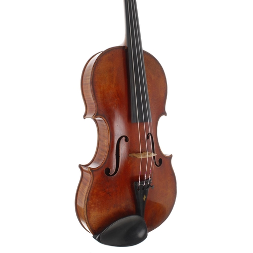 66 - French violin by and labelled Jean Baptiste Vuillaume á Paris, Rue Croix des Petits Champs, the one ... 