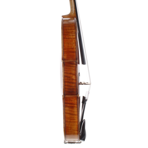 66 - French violin by and labelled Jean Baptiste Vuillaume á Paris, Rue Croix des Petits Champs, the one ... 