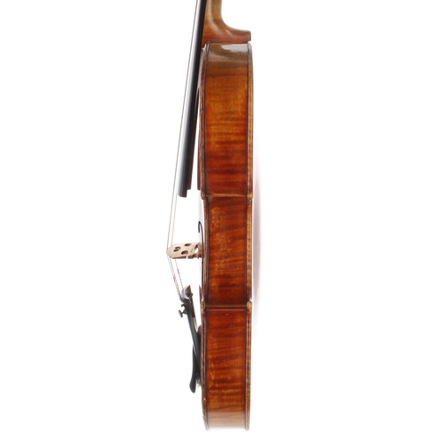 66 - French violin by and labelled Jean Baptiste Vuillaume á Paris, Rue Croix des Petits Champs, the one ... 