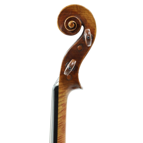 68 - English viola probably by Simon Andrew Forster and labelled David Tecchler Fecit Rome Anno..., the o... 