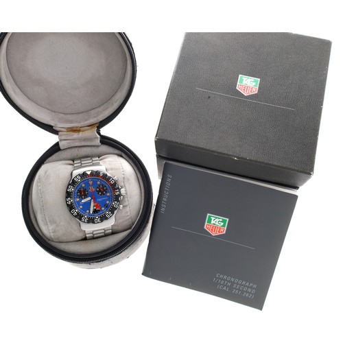 25 - Tag Heuer Professional 200m Chronograph stainless steel gentleman's wristwatch, reference no. CA1210... 