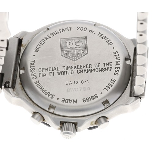 25 - Tag Heuer Professional 200m Chronograph stainless steel gentleman's wristwatch, reference no. CA1210... 