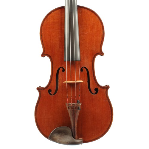 138 - French viola by and labelled Lutherie Artistique, Charles Fetique, Mirecourt (Vosges), the two piece... 
