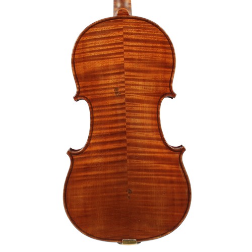 138 - French viola by and labelled Lutherie Artistique, Charles Fetique, Mirecourt (Vosges), the two piece... 