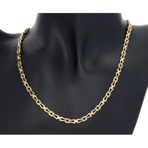 256 - 9ct necklace, 8gm, 15