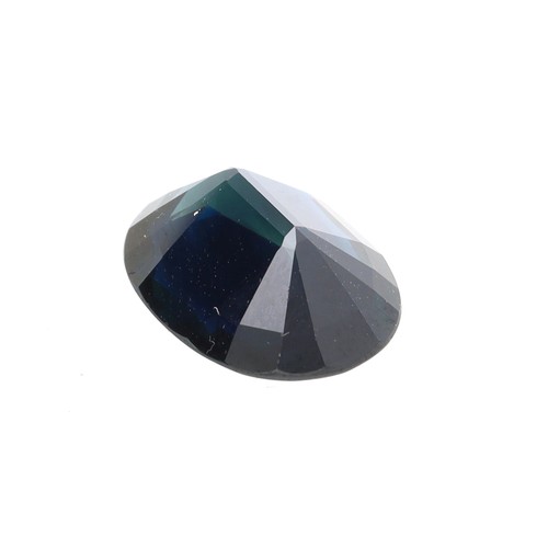 330 - Oval-cut loose blue sapphire, 13.3mm x 10.6mm, estimated 6.25ct approximately
