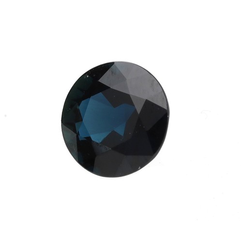 332 - Single loose round-cut sapphire, 1.48ct approx, 0.3gm