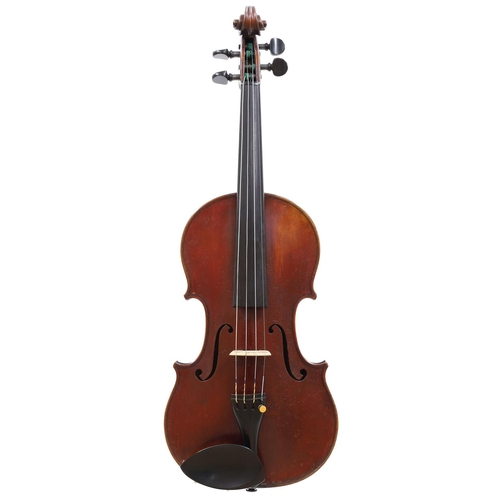 130 - French violin by and labelled Joseph Hel, Luthier á Lille 1897; also inscribed Exposition Universell... 