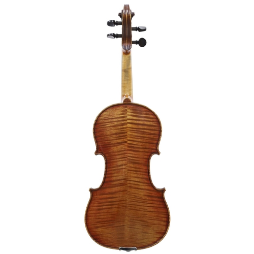 131 - Violin by and labelled Paul Bailly, Violin Maker, Pupil of Jean Baptiste Vuillaume, 86, Wardour Stre... 