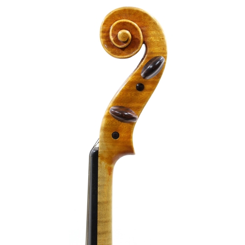 137 - Modern Portuguese viola by and labelled Antonio Capela Antense, Espinho Portugal, Faciebat Anno 1980... 