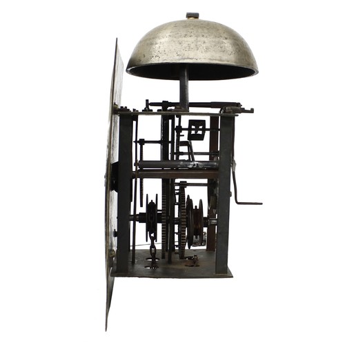 1801 - Dr John Plowman - Oak thirty hour longcase clock with birdcage movement, the 10