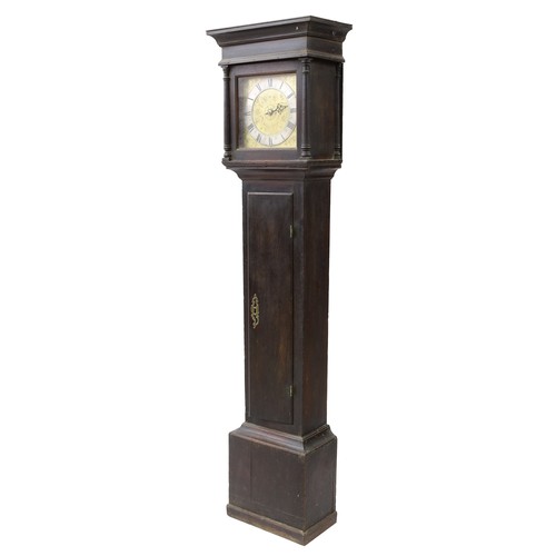 1801 - Dr John Plowman - Oak thirty hour longcase clock with birdcage movement, the 10