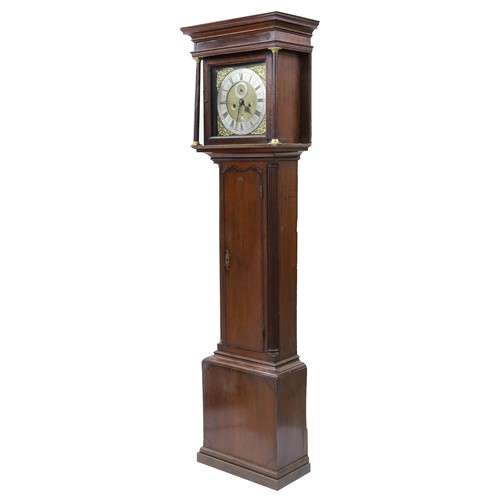 1803 - Dr John Plowman - Oak eight day longcase clock with five pillar movement, the 12