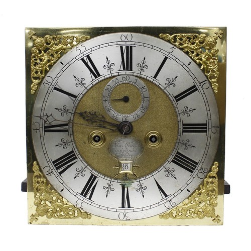 1805 - Dr John Plowman - Ebonised eight day longcase clock with five pillar movement, the 12