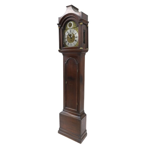 1806 - Dr John Plowman - Good oak three train longcase clock, the 12