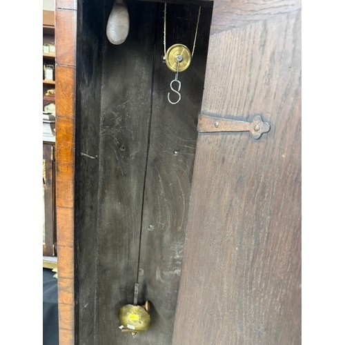 1808 - Dr John Plowman - Good olivewood and marquetry eight day longcase clock with five pillar movement, t... 