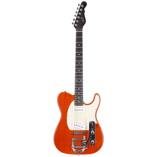 121 - 2019 G&L Asat Special electric guitar, made in USA; Body: clear orange finish; Neck: Hard Rock m... 