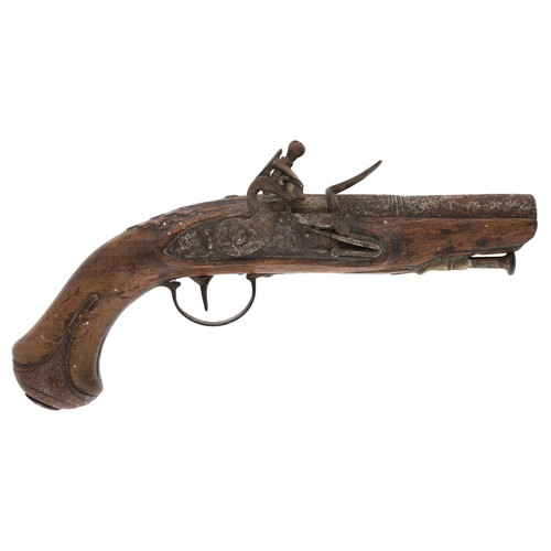 19th century Belgian flintlock pistol, the 4.5