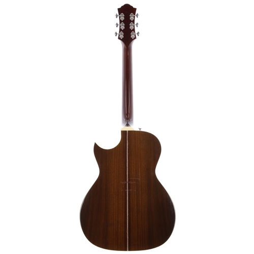 173 - 2007 Guild CV-1C acoustic guitar, made in USA; Back and sides: Indian rosewood, nitro stand burn to ... 