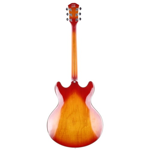 291 - 2021 Sire Larry Carlton H7 semi-hollow body electric guitar, made in Indonesia; Body: cherry sunburs... 