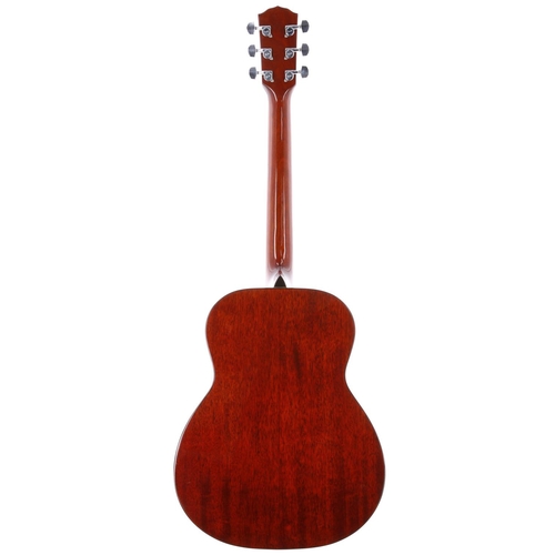 200 - Fender FR-50 single cone resonator acoustic guitar, with hard case