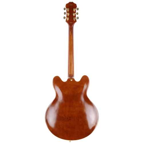 204 - 1994 Epiphone Sheraton semi-hollow body electric guitar, made in Korea; Body: tobacco sunburst finis... 