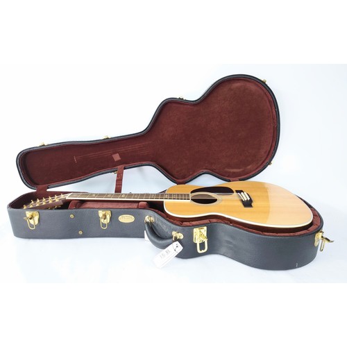 156 - 1993 C.F Martin J12-40 twelve string acoustic guitar, made in USA; Back and sides: Indian rosewood, ... 