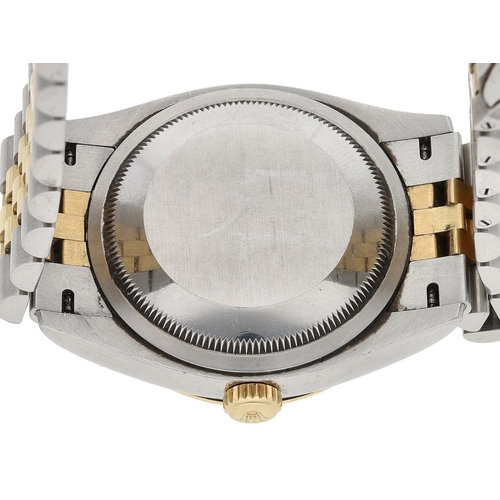 25 - (445) (143999-1-A) Rolex Oyster Perpetual Datejust 36 gold and stainless steel gentleman's wristwatc... 