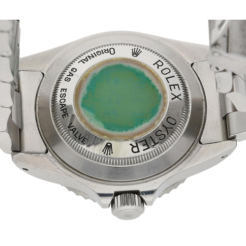 7 - (316) (9821-1-A) Rolex Oyster Perpetual Date Sea-Dweller stainless steel gentleman's wristwatch, ref... 