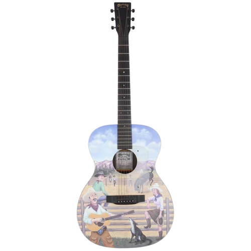 144 - 2002 C.F Martin Cowboy III Auditorium Limited Edition acoustic guitar, made in USA; Back and sides: ... 