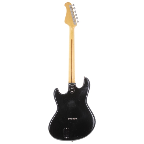 148 - 1977 Music Man Stingray I electric guitar, made in USA; Body: Black finish with various dings, blemi... 