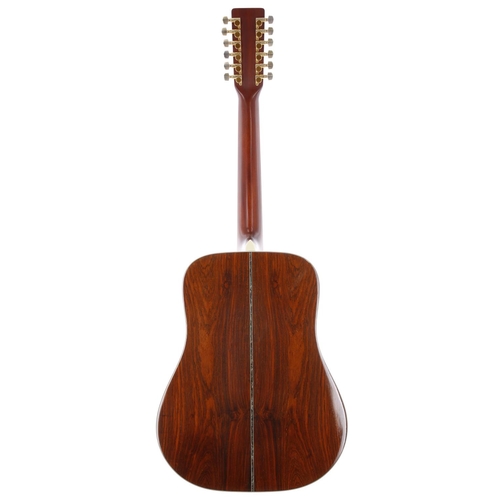 155 - 1979 K. Yairi YW7000-12 twelve string acoustic guitar, made in Japan; Back and sides: highly figured... 