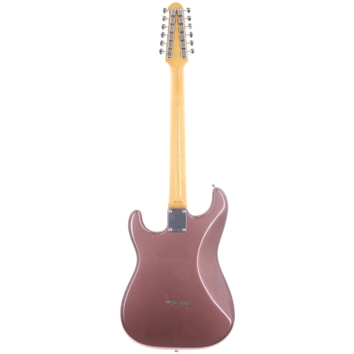 214 - Fender Stratocaster XII twelve string electric guitar, made in Japan (2002-2004); Body: Burgundy Mis... 