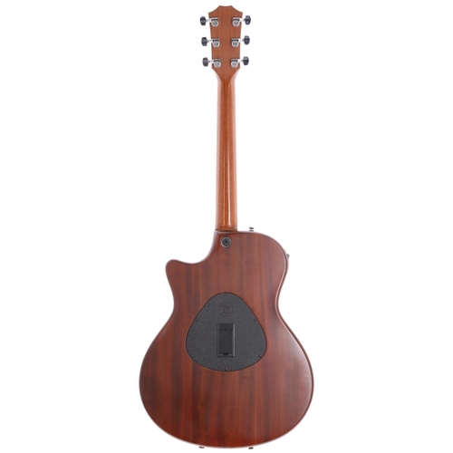 216 - 2012 Taylor T5-X Classic hollow body electric guitar, made in USA, Back and sides: Sapele, minor mar... 