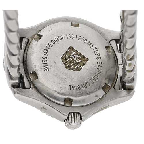 52 - (341) (9874-2-A) Tag Heuer Link Date stainless steel lady's wristwatch, reference no. WJ131C-1, seri... 