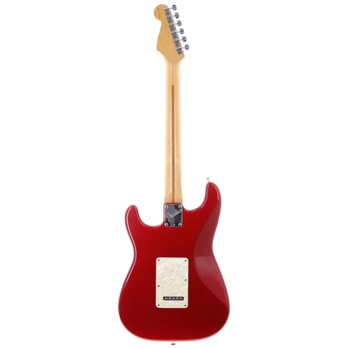 240 - 1997 Fender American Roadhouse Stratocaster electric guitar, made in USA; Body: candy apple red fini... 