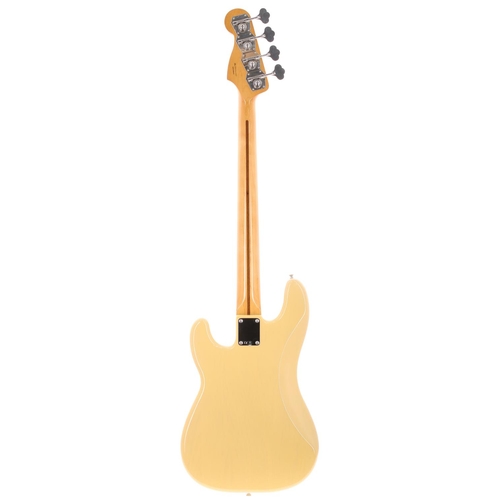 273 - 2019 Fender Vintera 50s bass guitar, made in Mexico; Body: trans blonde; Neck: maple; Fretboard: map... 